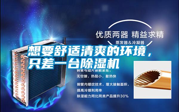 想要舒適清爽的環(huán)境，只差一臺除濕機