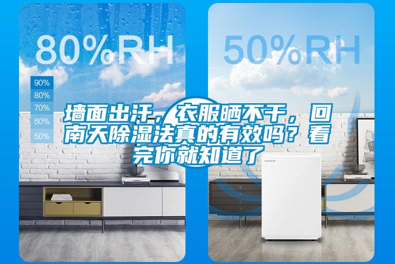 墻面出汗，衣服曬不干，回南天除濕法真的有效嗎？看完你就知道了