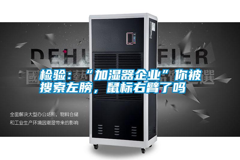 檢驗(yàn)：“加濕器企業(yè)”你被搜索左膀，鼠標(biāo)右臂了嗎