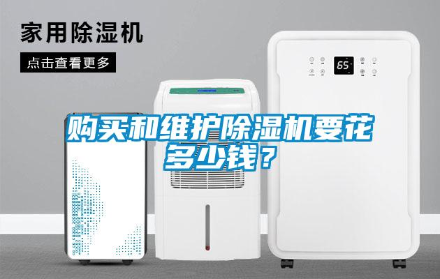 購買和維護除濕機要花多少錢？