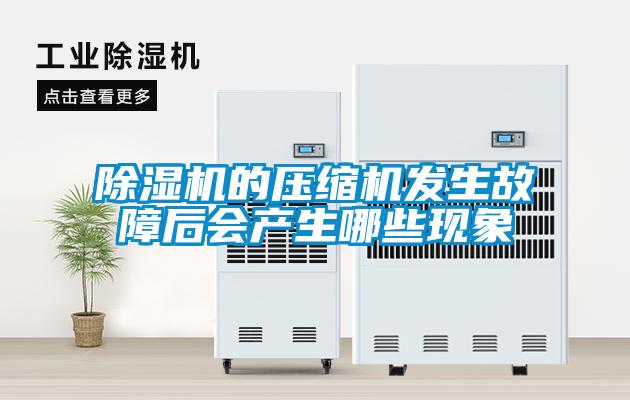除濕機的壓縮機發(fā)生故障后會產生哪些現(xiàn)象