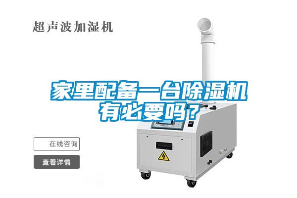 家里配備一臺除濕機有必要嗎？