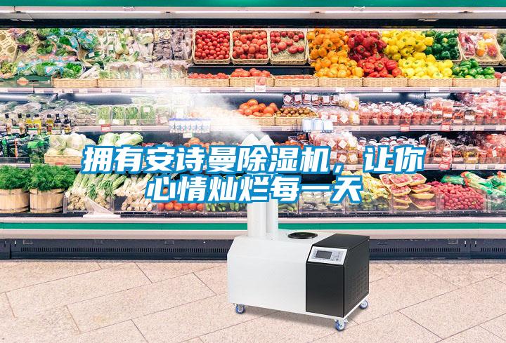 擁有安詩曼除濕機，讓你心情燦爛每一天