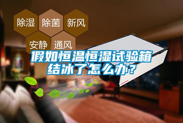 假如恒溫恒濕試驗箱結冰了怎么辦？