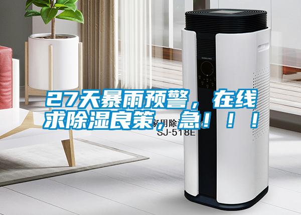 27天暴雨預(yù)警，在線求除濕良策，急?。?！