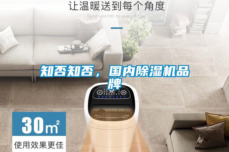 知否知否，國內除濕機品牌