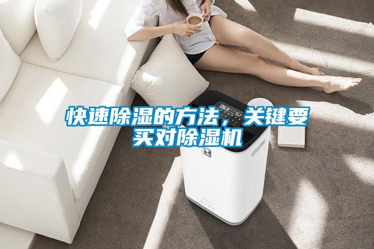 快速除濕的方法，關(guān)鍵要買對除濕機