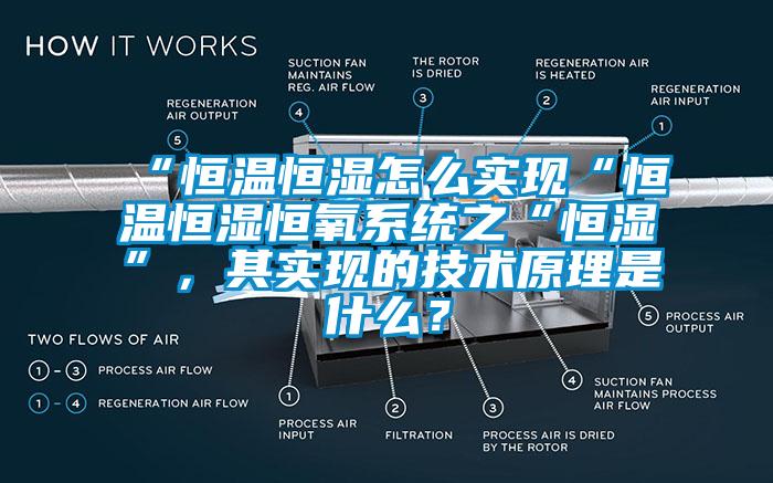 “恒溫恒濕怎么實現“恒溫恒濕恒氧系統之“恒濕”，其實現的技術原理是什么？