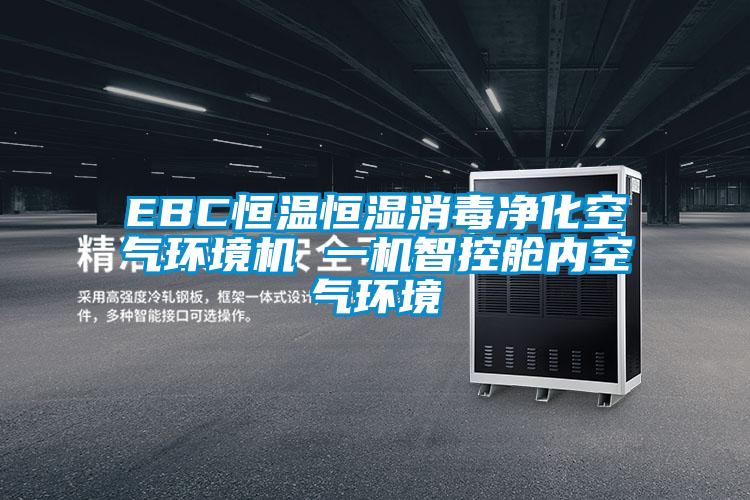 EBC恒溫恒濕消毒凈化空氣環(huán)境機 一機智控艙內空氣環(huán)境