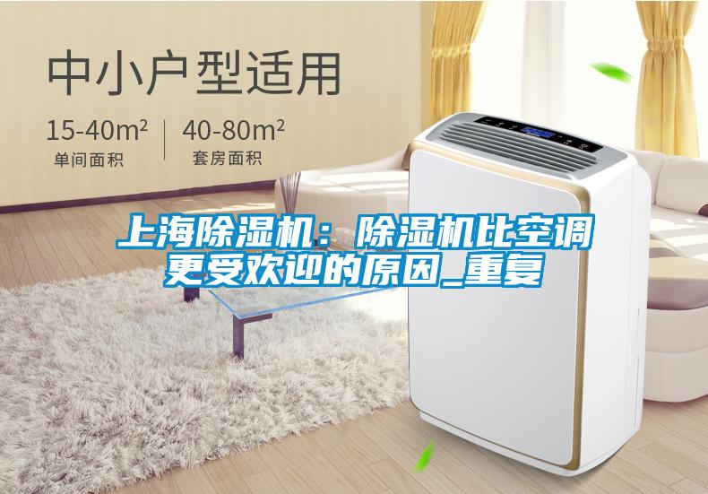 上海除濕機：除濕機比空調更受歡迎的原因_重復