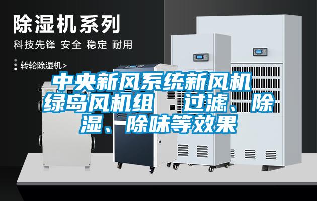 中央新風(fēng)系統(tǒng)新風(fēng)機 綠島風(fēng)機組  過濾、除濕、除味等效果