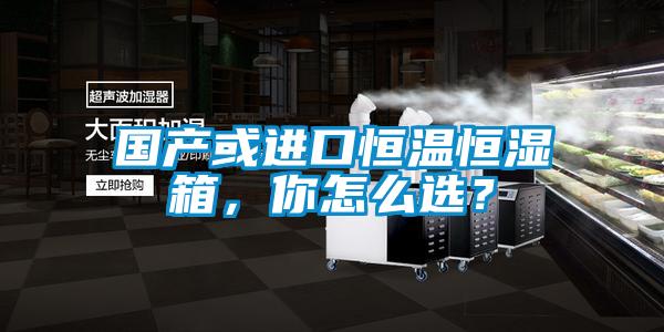 國產(chǎn)或進(jìn)口恒溫恒濕箱，你怎么選？
