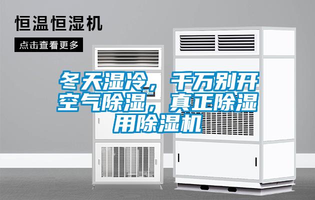 冬天濕冷，千萬別開空氣除濕，真正除濕用除濕機