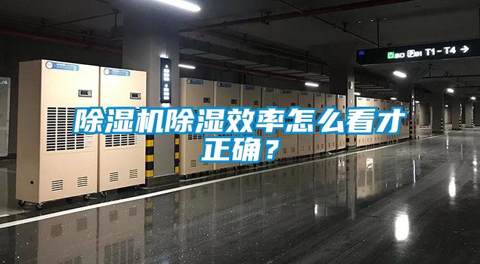 除濕機除濕效率怎么看才正確？