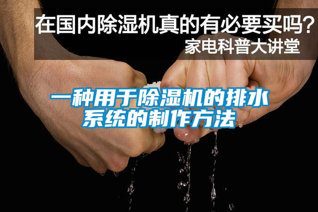一種用于除濕機的排水系統的制作方法