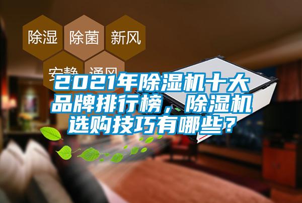 2021年除濕機十大品牌排行榜，除濕機選購技巧有哪些？