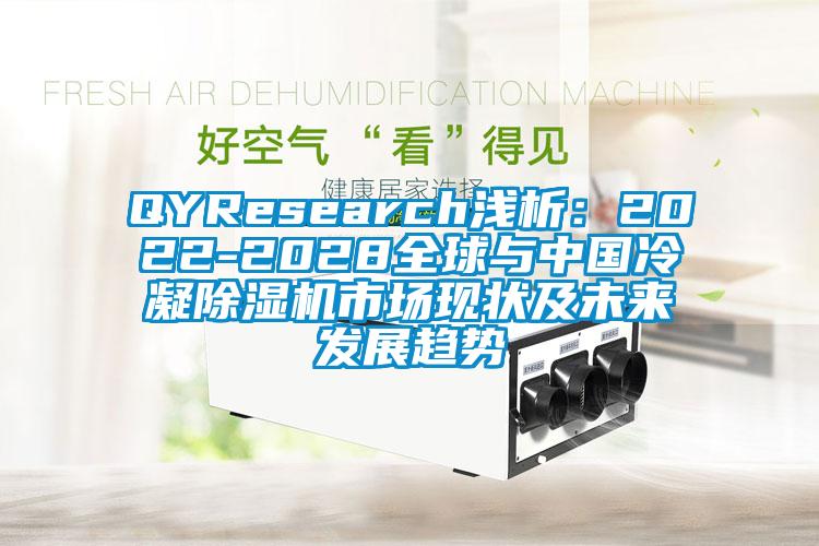 QYResearch淺析：2022-2028全球與中國(guó)冷凝除濕機(jī)市場(chǎng)現(xiàn)狀及未來發(fā)展趨勢(shì)