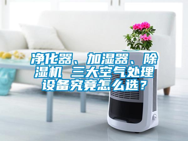 凈化器、加濕器、除濕機 三大空氣處理設備究竟怎么選？