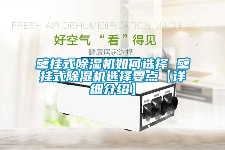 壁掛式除濕機如何選擇 壁掛式除濕機選擇要點【詳細介紹】