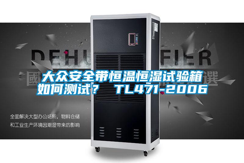 大眾安全帶恒溫恒濕試驗(yàn)箱如何測試？ TL471-2006