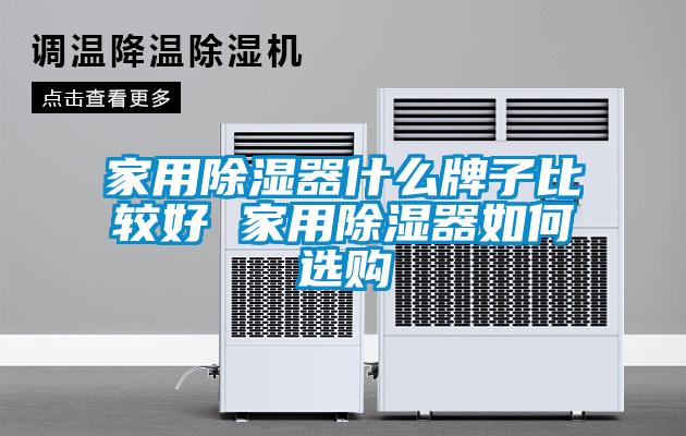 家用除濕器什么牌子比較好 家用除濕器如何選購