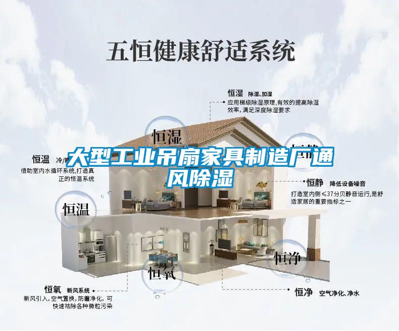 大型工業吊扇家具制造廠通風除濕