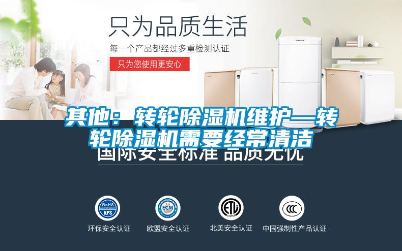 其他：轉(zhuǎn)輪除濕機維護—轉(zhuǎn)輪除濕機需要經(jīng)常清潔