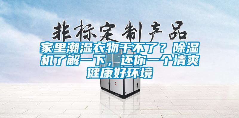家里潮濕衣物干不了？除濕機了解一下，還你一個清爽健康好環(huán)境