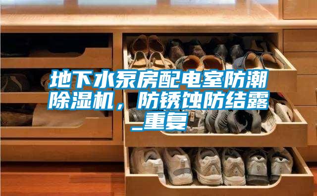 地下水泵房配電室防潮除濕機，防銹蝕防結露_重復