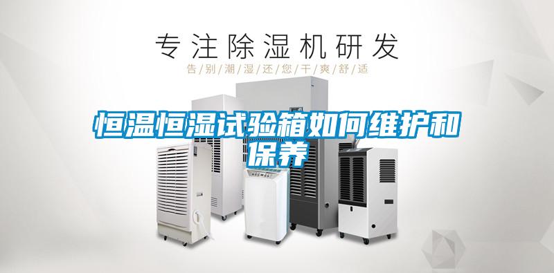 恒溫恒濕試驗(yàn)箱如何維護(hù)和保養(yǎng)