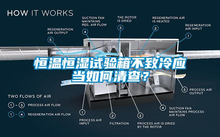 恒溫恒濕試驗箱不致冷應(yīng)當(dāng)如何清查？