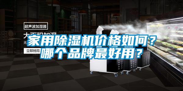 家用除濕機價格如何？哪個品牌最好用？