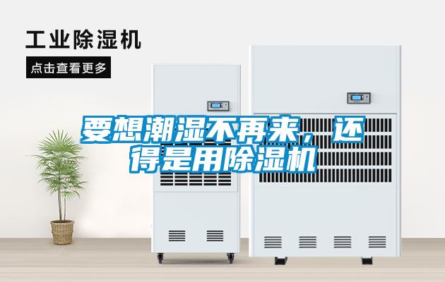 要想潮濕不再來，還得是用除濕機