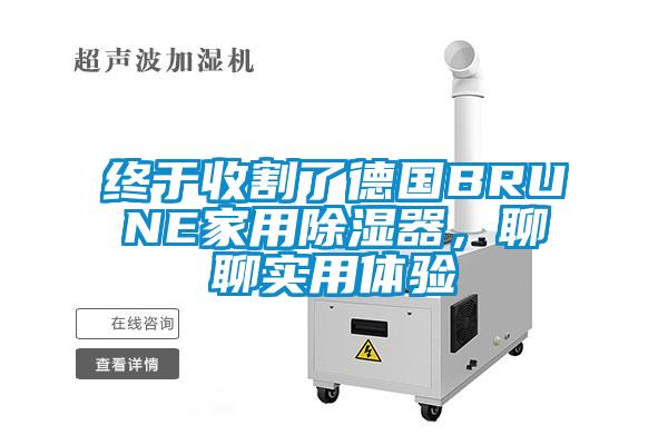 終于收割了德國(guó)BRUNE家用除濕器，聊聊實(shí)用體驗(yàn)