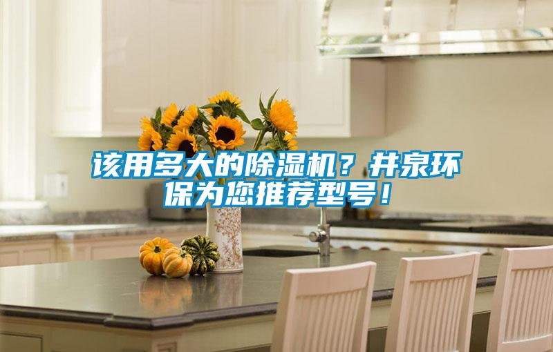 該用多大的除濕機(jī)？井泉環(huán)保為您推薦型號！