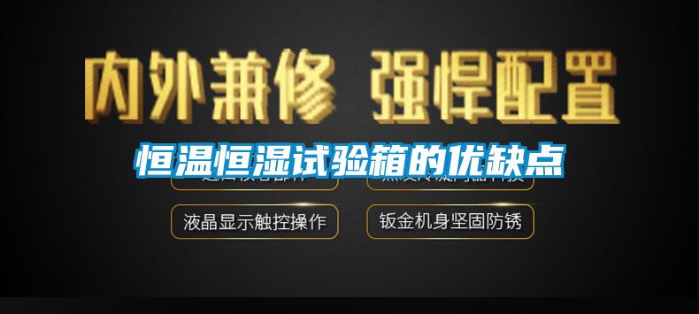 恒溫恒濕試驗箱的優缺點