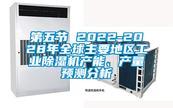 第五節 2022-2028年全球主要地區工業除濕機產能、產量預測分析