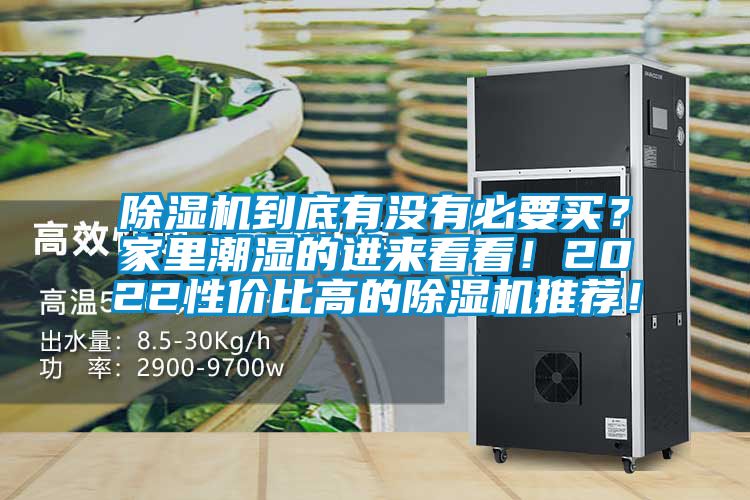 除濕機到底有沒有必要買？家里潮濕的進來看看！2022性價比高的除濕機推薦！