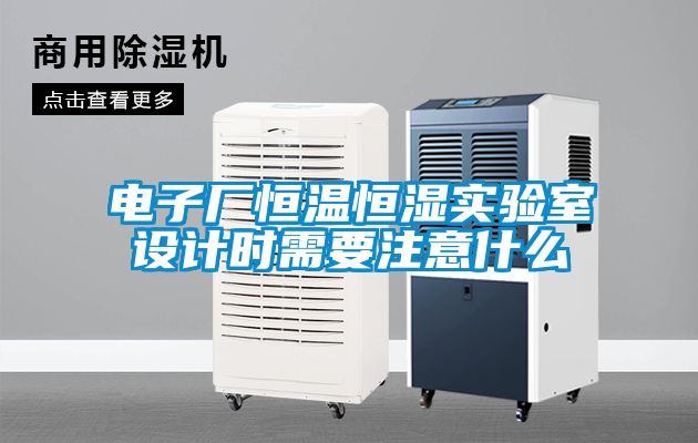 電子廠恒溫恒濕實(shí)驗(yàn)室設(shè)計時需要注意什么