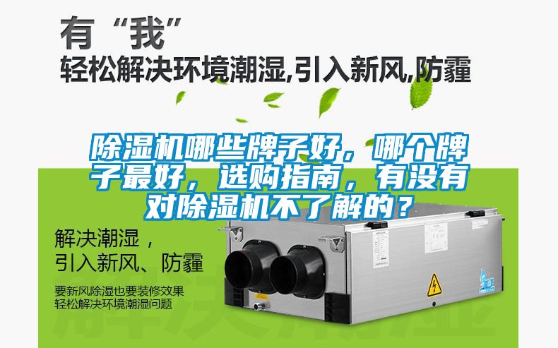 除濕機哪些牌子好，哪個牌子最好，選購指南，有沒有對除濕機不了解的？