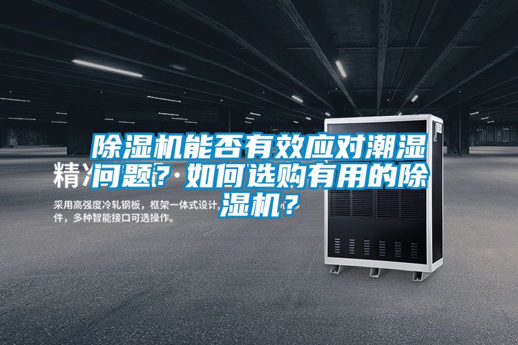 除濕機能否有效應對潮濕問題？如何選購有用的除濕機？
