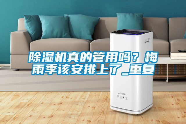 除濕機真的管用嗎？梅雨季該安排上了_重復