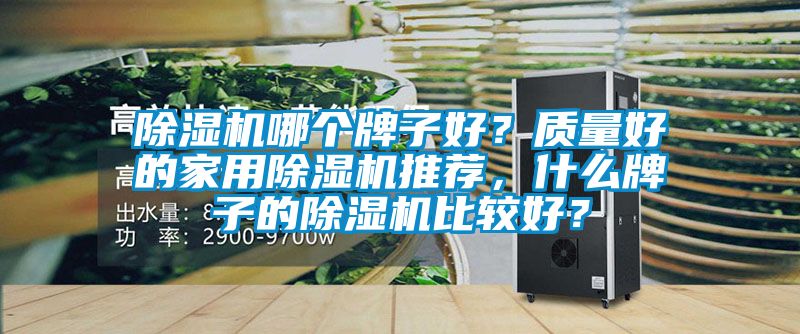 除濕機哪個牌子好？質(zhì)量好的家用除濕機推薦，什么牌子的除濕機比較好？