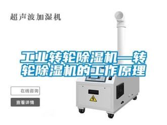 常見問題工業轉輪除濕機—轉輪除濕機的工作原理