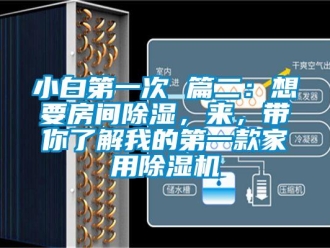 常見問題小白第一次 篇二：想要房間除濕，來，帶你了解我的第一款家用除濕機