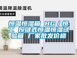 新聞資訊恒溫恒濕箱 HG／恒工 按鍵式恒溫恒濕試驗箱 廠家批發價格